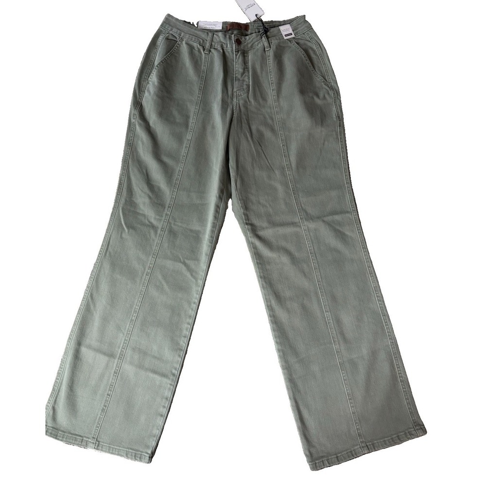 Judy Blue NWT jeans Sz 14W Greenwich High Rise Front Seam Straight JB88688 Sage
